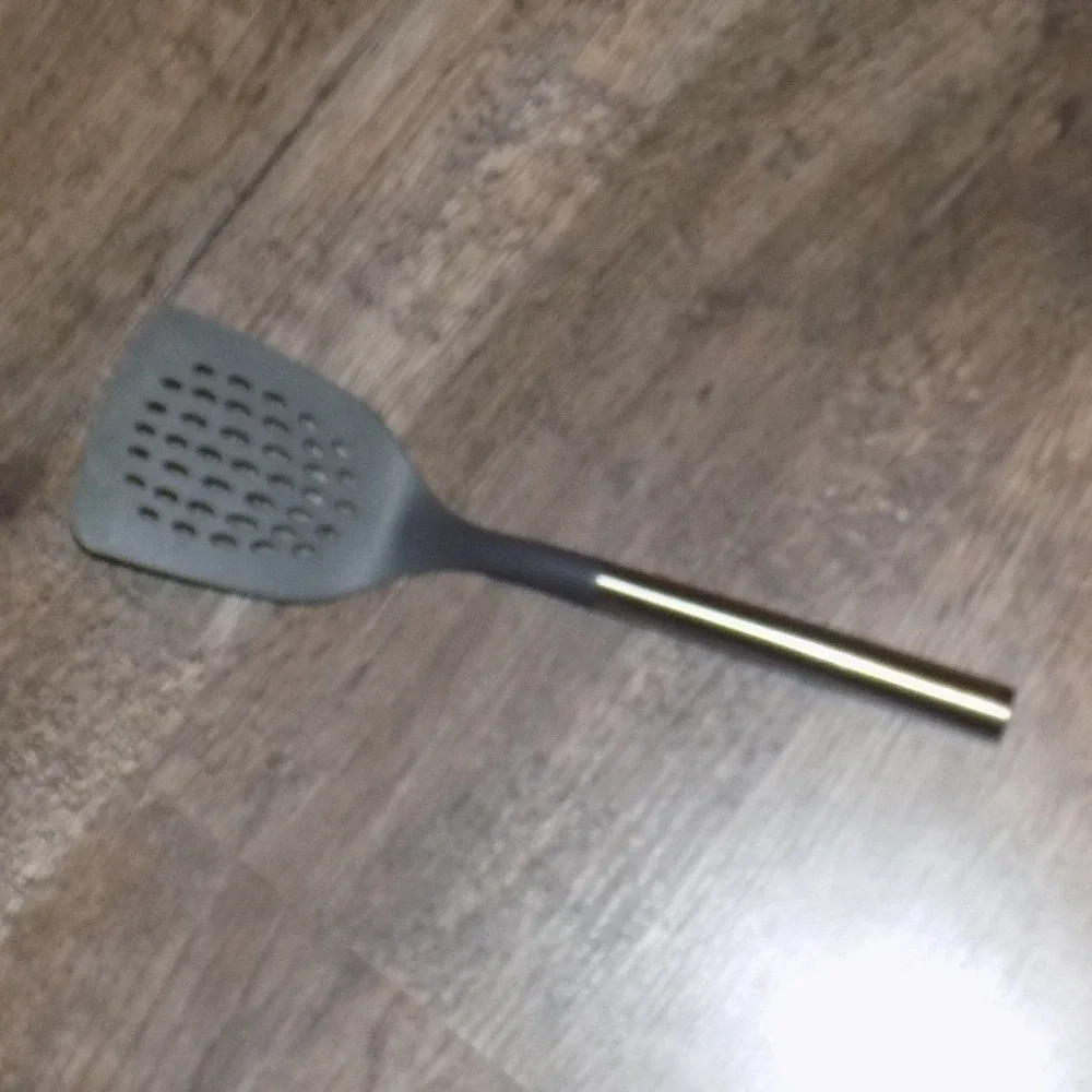 Sabatier Slotted Turner Spatula Kitchen Gray Good Stainless Steel‎ Handle